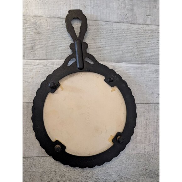 Grandmas Kitchen Decorative Cast Iron Trivet Ceramic Tile Insert Mid-State USA - Picture 3 of 6